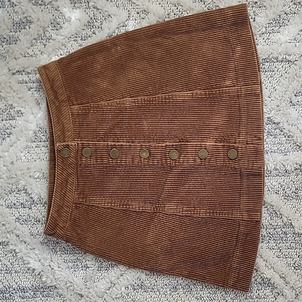 Wetseal Corduroy Brown Skirt